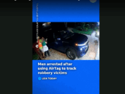 Видео запечатлело ‘засаду’, когда жители вернулись домой с AirTag на автомобиле